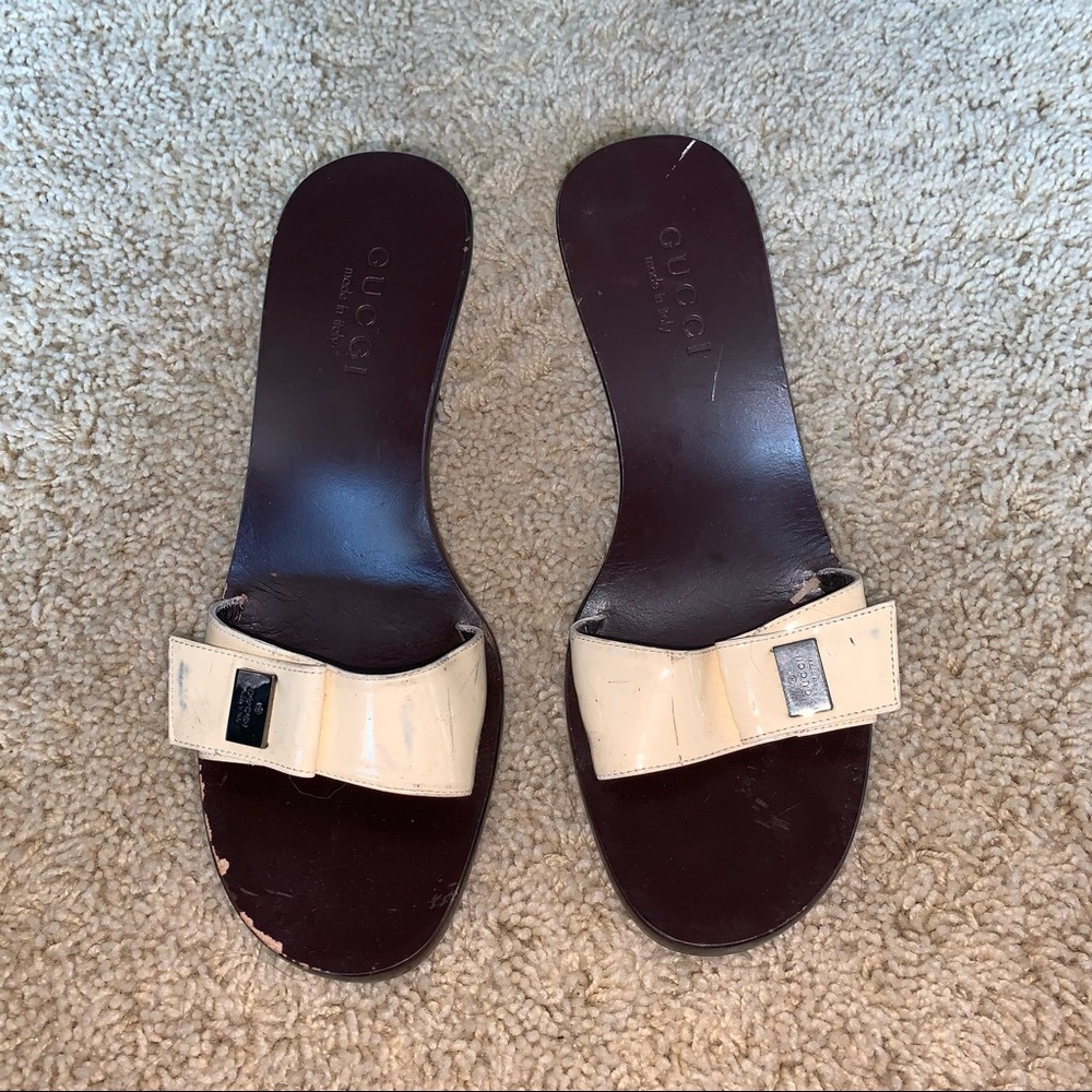 Gucci wooden heels